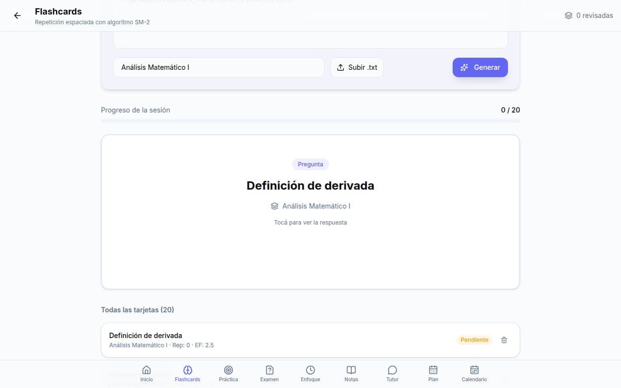 Tarjeta de flashcards con la pregunta 'Definición de derivada'